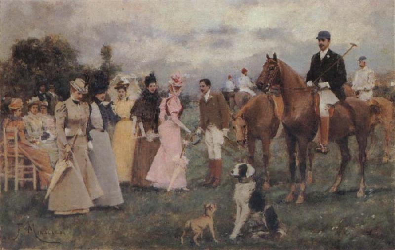 Francisco Miralles Y Galup The Polo Match Sweden oil painting art
